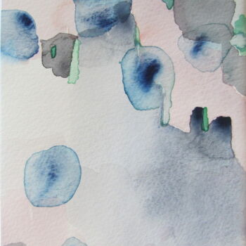 Painting titled "Sans titre A06" by Lubomila Kossachka, Original Artwork, Watercolor
