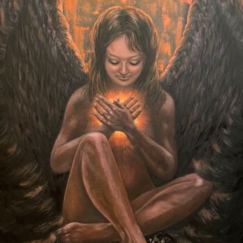 「Свет души」というタイトルの絵画 Любистокによって, オリジナルのアートワーク, オイル