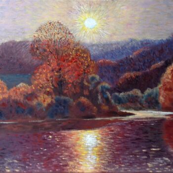 Peinture intitulée "Autumn melody" par Liubov Samoilova, Œuvre d'art originale, Huile Monté sur Châssis en bois