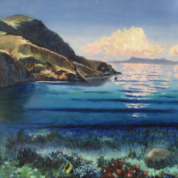 Pittura intitolato "Vacation memories" da Liubov Samoilova, Opera d'arte originale, Olio