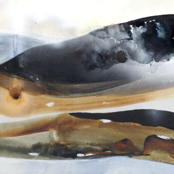 Peinture intitulée "Solitude habitée 3…" par Luc Andrieux, Œuvre d'art originale, Acrylique Monté sur Châssis en bois