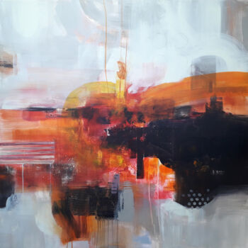 Malarstwo zatytułowany „Incandescence (100x…” autorstwa Luc Andrieux, Oryginalna praca, Akryl Zamontowany na Drewniana rama…