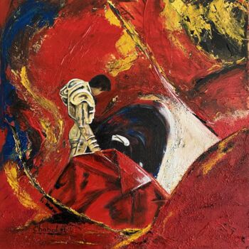 Pittura intitolato "Torero 2" da Luc Chabal, Opera d'arte originale, Acrilico Montato su Telaio per barella in legno