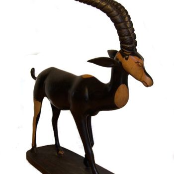 Scultura intitolato "L'antilope" da Luc Lavroff, Opera d'arte originale