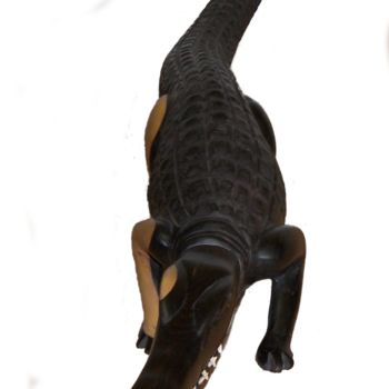 Escultura intitulada "Le gavial" por Luc Lavroff, Obras de arte originais
