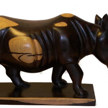 Sculpture titled "Le rhinoceros" by Luc Lavroff, Original Artwork