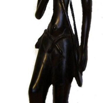 Sculptuur getiteld "Le chasseur" door Luc Lavroff, Origineel Kunstwerk