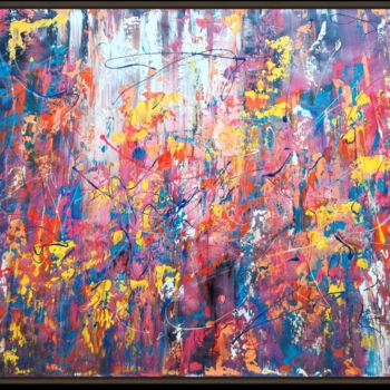 Painting titled "Galerie Love 21 77" by Luc Mora, Original Artwork, Acrylic