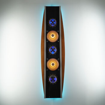 Design intitulée "Electrolet" par Luc Obukow, Œuvre d'art originale, Luminaire