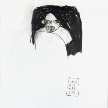 Drawing titled "SHORT STORY 23" by Luc Pierre, Original Artwork, Graphite
