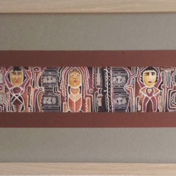 Collages intitulée "Chocolat" par Luc Philippe, Œuvre d'art originale, Collages Monté sur Carton