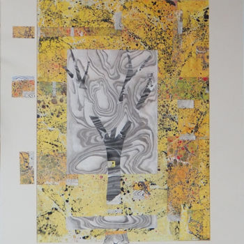 Malerei mit dem Titel "L'Abre" von Luc Philippe, Original-Kunstwerk, Öl Auf Karton montiert