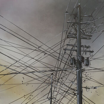 Schilderij getiteld "Chaos between the c…" door Luca Azzurro Arts, Origineel Kunstwerk, Acryl