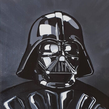 Painting titled "darth fener" by Luca Azzurro Arts, Original Artwork, Acrylic