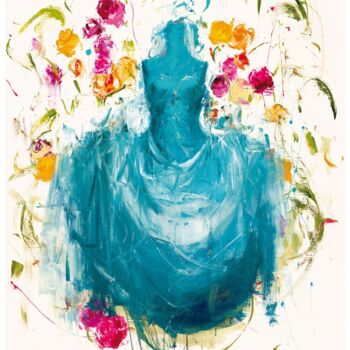 Incisioni, stampe intitolato "Blue Days" da Luca Bellandi, Opera d'arte originale, Serigrafia
