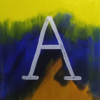 Painting titled "A come angel" by Luca Cappai, Original Artwork, Acrylic