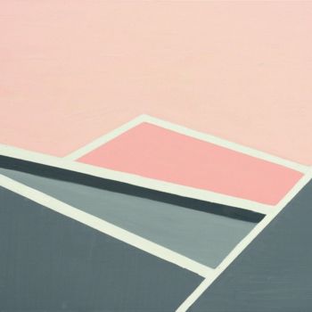 Pittura intitolato "Paesaggio in rosa" da Ennepielle, Opera d'arte originale