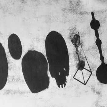Gravures & estampes intitulée "Atomic Vanitas Stil…" par Luca Federici, Œuvre d'art originale, Huile