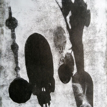 Printmaking titled "Atomic Vanitas,  St…" by Luca Federici, Original Artwork, Oil