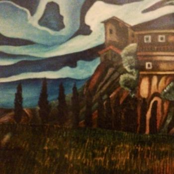 Pittura intitolato "Paesaggio" da Luca Martinoli, Opera d'arte originale, Olio