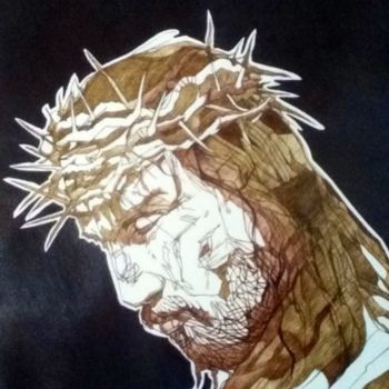 Drawing titled "Christ's Passion" by Luca Martinoli, Original Artwork, Other