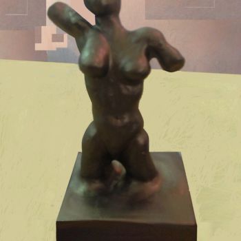 Skulptur mit dem Titel "Scultura di corpo d…" von Luca Martinoli, Original-Kunstwerk