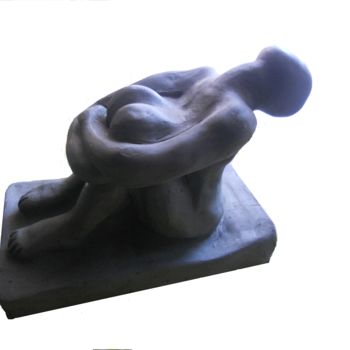 Sculpture titled "Donna raccolta" by Luca Martinoli, Original Artwork