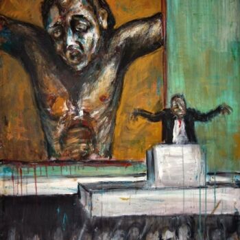 Painting titled "The elected" by Luca Palazzi, Original Artwork, Oil