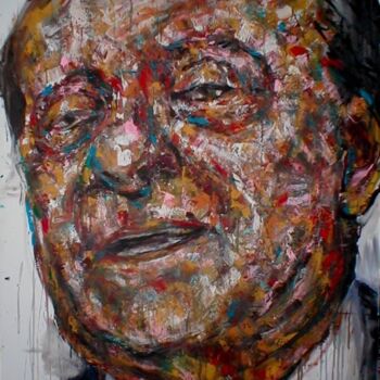 Malerei mit dem Titel "Silvio Berlusconi:…" von Luca Palazzi, Original-Kunstwerk, Öl