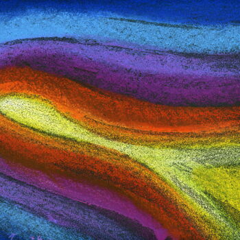 Peinture intitulée "I colori dell'infin…" par Luca Tornambè, Œuvre d'art originale, Pastel