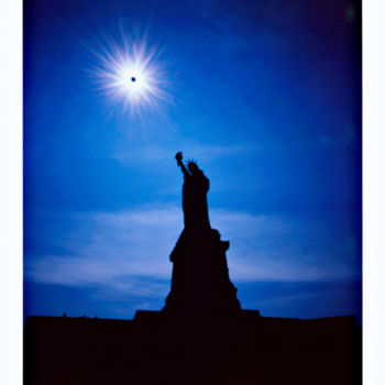 Fotografía titulada "new york - statua d…" por Luca Baldassari, Obra de arte original