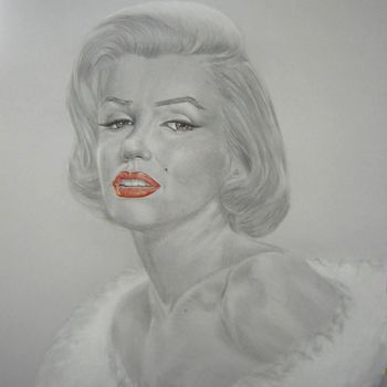 Drawing titled "omaggio-a-marilyn-m…" by Luca Borelli, Original Artwork, Other