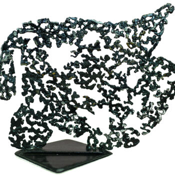 Sculpture titled "Azovstal" by Lucart, Original Artwork, Stainless Steel