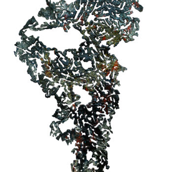 Скульптура под названием "1/2" - Lucart, Подлинное произведение искусства, Нержавеющая сталь