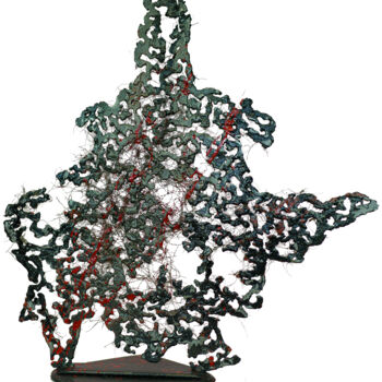 Sculpture titled "Bakhmout" by Lucart, Original Artwork, Metals