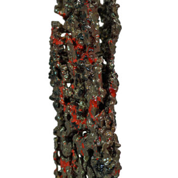 Sculpture titled "Chaos N°5" by Lucart, Original Artwork, Stainless Steel