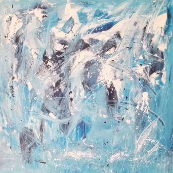 Painting titled "Blues" by Lucas, Original Artwork, Acrylic