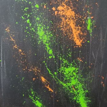Painting titled "fireworks" by Lucas, Original Artwork, Acrylic