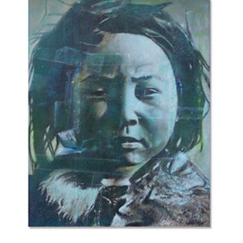 「Inuit」というタイトルの絵画 Lucas Cannによって, オリジナルのアートワーク, アクリル