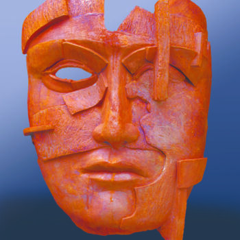 Скульптура под названием "Clusterman" - Lucas Cann, Подлинное произведение искусства, Литьё
