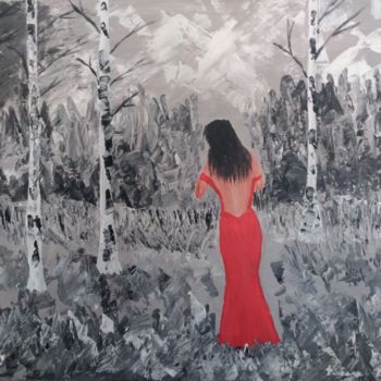 Painting titled "Woman in a lost wor…" by Paola Pescara (More Paintings At Artpal), Original Artwork, Acrylic