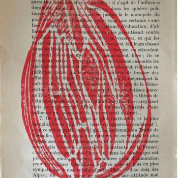 Incisioni, stampe intitolato "Bourgeon de tulipe" da Lucas Martin (LM), Opera d'arte originale, Incisioni su linoleum