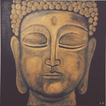 Painting titled "Bouddha Ornoir" by Lucas, Original Artwork