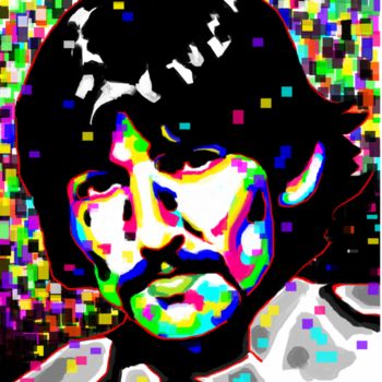 Arte digital titulada "George Harrison sgt…" por Lucas Vieira, Obra de arte original, Pintura Digital