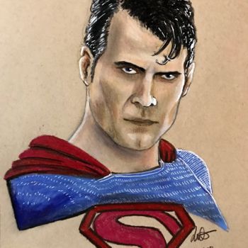 Drawing titled "SUPERMAN" by Lucas Maraud, Original Artwork