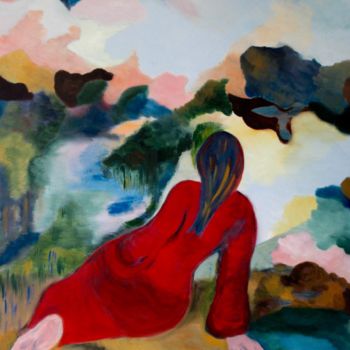Painting titled "contemplation-120-1…" by Lucette Senn, Original Artwork