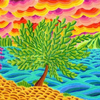 Картина под названием "Soffici sensazioni" - Luchet, Подлинное произведение искусства, Цветные карандаши