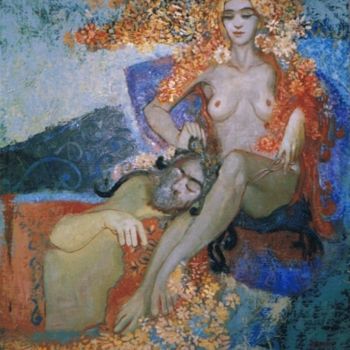 Peinture intitulée "Samson&Dalila" par Ruslan Luchian, Œuvre d'art originale, Huile