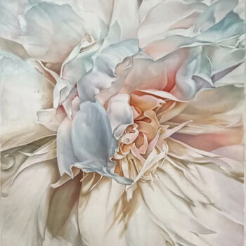 Pintura titulada ""White pion"" por Vasyl Luchkiv, Obra de arte original, Oleo