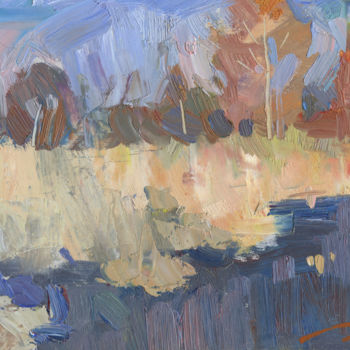 Painting titled "autumn ocrchestra" by Oleksii Luchnikov, Original Artwork, Oil